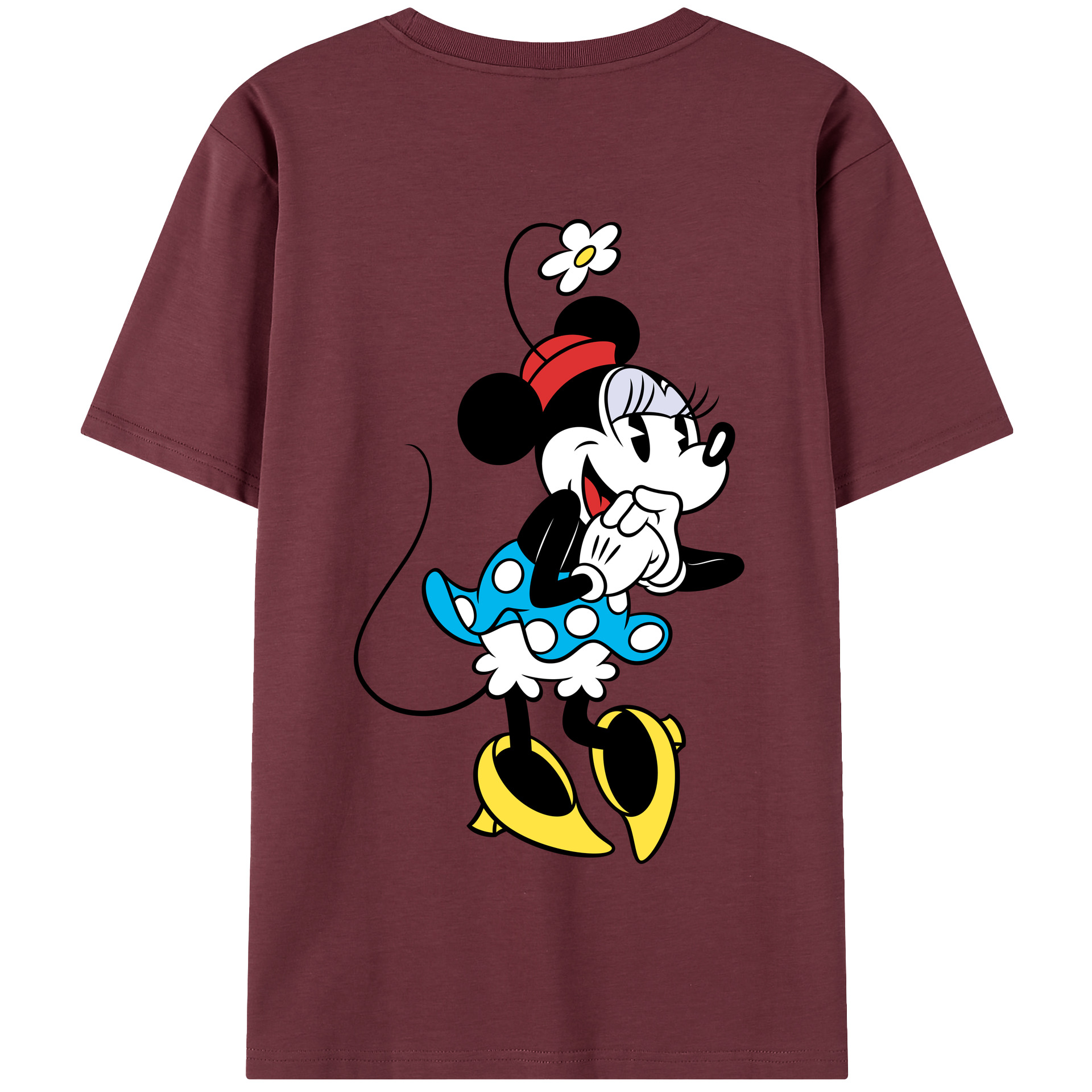 （画像用） ミッキーマウス Mickey Mouse 綿100％半袖Tシャツ（背面プリント）